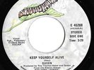 QUEEN -Keep Yourself Alive- 1973 CANADIAN Elektra 45  CATERPILLAR LABELS  Canada