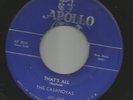DOOWOP R&B bw/ JUMP -CASANOVAS- THAT'S ALL / ARE YOU FOR REAL -HEAR- 1955 APOLLO