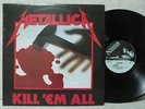 METALLICA KILL 'EM ALL GRAY BACK COVER & DIFF LABEL LP