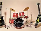 Mini LIVE stage METALLICA GUITARS DRUM SET Hetfield chitarra guitar miniature