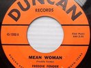 Freddy FREDDIE FENDER Rockabilly country DUNCAN 45 MEAN WOMAN b/w HOLY ONE JR440