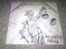 METALLICA AND JUSTICE FOR ALL RECORD LP ORIG 1988