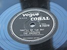 BUDDY HOLLY CRICKETS  UK 1958 VOGUE CORAL  78  THAT LL BE THE DAY