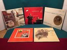 Jascha Heifetz. 5 Classic LP Records. RCA Victor Deep Groove Shaded Dog Labels.