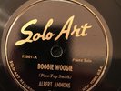 Solo Art 12001 ALBERT AMMONS Boogie Woogie/Mecca Flats  N- 78 rpm 1939 blues