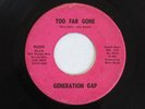 GENERATION GAP Too Far Gone Plush Rare L.A. Garage Psych 45 HEAR