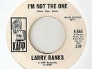 LARRY BANKS Im Not The One KAPP PROMO DEEP SOUL 45