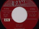 THE RAINBOWS: They Say / Minnie RAMA USA ORIG Rare Doo Wop 1st 45 HEAR