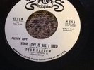 Dean Barlow Come Back Your Love Is All I Need Northern Soul White Label Promo 45