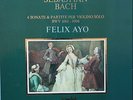 BACH 6 Sonatas & Partitas for Violin Felix Ayo Philips 6770 950 2 LP Box Set