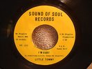 NORTHERN SOUL 45 LITTLE TOMMY I'M HURT & LOV'H SOUND OF SOUL RECORDS VG+