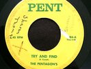 THE PENTAGONS Try And Find PENT Michigan Garage FENTON LISTEN