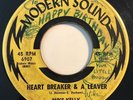 * MIKE KELLY Heart Breaker & Leaver WILD ROCKABILLY MONSTER Modern Sound 45 HEAR