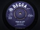 ALAN DAVID = Aware Of Love = MINT = DECCA F 12227 = Popcorn Soul Midtempo Vocal