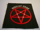 MÖTLEY CRÜE – very rare old original 80s PENTAGRAM Patch  Motley Crue, metal