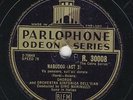 Verdi Nabucco Va pensiero / I Lombardi   Gino Marinuzzi Parlophone Odeon  78 rpm