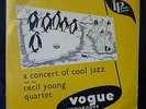 CECIL YOUNG QUARTET Concert Of Cool Jazz VOGUE UK Original 10” LP NM