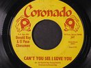 DONALD RAY & EL PASO CHESSMEN: Cry Like A Baby / Can't You See I Love You 45