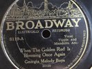 GOLDEN MELODY BOYS BROADWAY 8119 COUNTRY 78 RPM V+ PARAMOUNT
