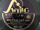 Swing 23 Django Reinhardt & Stephane Grappelly MINOR SWING 78 rpm N- 37 Hot Club