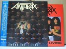 ANTHRAX / AMONG THE LIVING - Japan w/obi & PORTRAIT