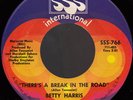 BETTY HARRIS There's a Break in the Road NEW ORLEANS SOUL FUNK 45 Meters *hear*