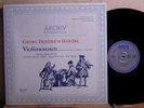 ARCHIV 198474/75 2LP STEREO GERMAN HANDEL VIOLIN SONATAS EDUARD MELKUS NM