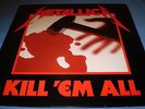 METALLICA-KILL 'EM ALL UK VERTIGO VINYL+INNER SLEEVE EX/EX megadeth-testament-