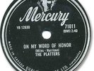 The PLATTERS Doo Wop 78 RPM Record. On My Word of Honor/One in a Million