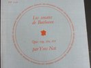 YVES NAT / BEETHOVEN  / LES DISCOPHILES FRANCAIS DF 109