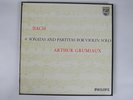 PHILIPS 835198/200 AY. GRUMIAUX Bach Solo Violin 6 Sonatas and Partitas 3 LP NM