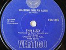 THIN LIZZY--SOUTH AFRICA 45-WAITING FOR AN ALIBI-7 SINGLE-UNPLAYED