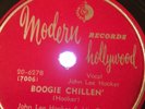 DETROIT BLUES 78rpm JOHN LEE HOOKER BOOGIE Chillen (his 1st)/Sally Mae Mod 627V+
