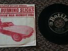 THE BURNING SLICKS Hot Rod 45 Record w/1964 CORVETTE Picture Sleeve Drag Racing