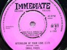 Small Faces  Afterglow Of Your Love Mod Rock 1960s EX+ 7 