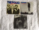 The Police first three hit singles from 1978 ALL with picture sleeves Sting