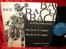 1963 UK NM SAGA XID 5161 MONO BACH CELLO SUITES 3 & 6 JANOS STARKER