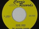 Soul Funk Gospel 45 - Jackson Singers - Good News - Carrie - VG+ mp3