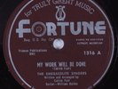 Black Gospel 78 EMERALDLITE SINGERS My Work Will Be Done FORTUNE HEAR