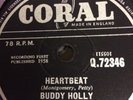 Buddy Holly 78 Heartbeat b/w Well....All Right