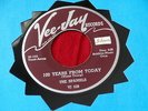 SPANIELS  100 YEARS FROM TODAY  VG+ THESE THREE WORDS  VEE JAY    DOO WOP 45