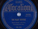 Blues 78 BIG BILL Too Many Drivers VOCALION HEAR