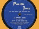 JAZZ 78 RPM - CHET BAKER ENSEMBLE 
