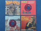 NINA LIZELL 4 x AMIGA Single Panamahut Salto Aber du lachst nur aus Liebe...