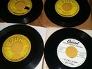 Country 45 Lot-JERRY LEE LEWIS,Johnny Paycheck, Marty Robbins, Patsy Cline-VG(+)