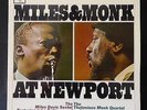 MILES DAVIS THELONIUS MONK At Newport CBS 33 TEXTURED UK 1st Press JAZZ LP EX