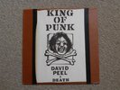 David Peel & Death-King Of Punk U.S. LP Orange ORA-700 VG/VG- Autograhped Signed
