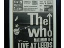 THE WHO+Live At Leeds+ ORIGINAL 1970 POSTER+AD+FRAMED+FAST GLOBAL SHIP