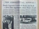 Elvis Presley - Commercial Appeal Memphis - Newspaper 17. August 1977