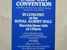 FAIRPORT CONVENTION Rare 1975 Royal Albert Hall gig flyer Rising For The Moon
